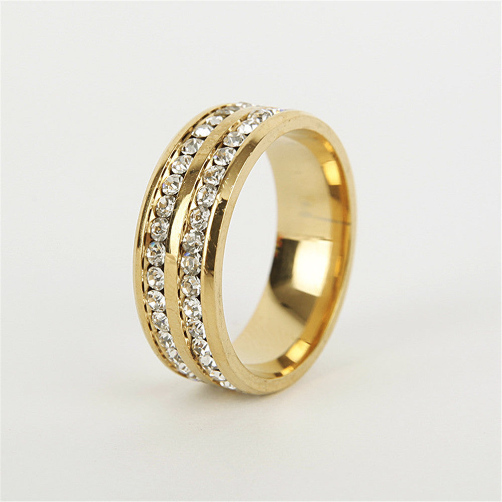 Bague couple strass