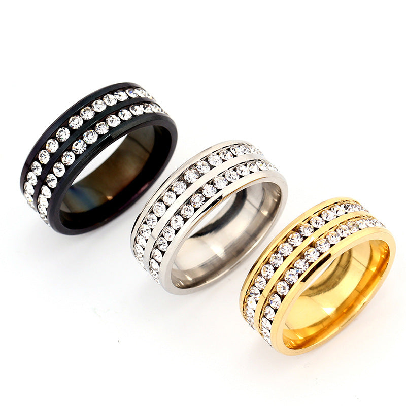 Bague simple strass