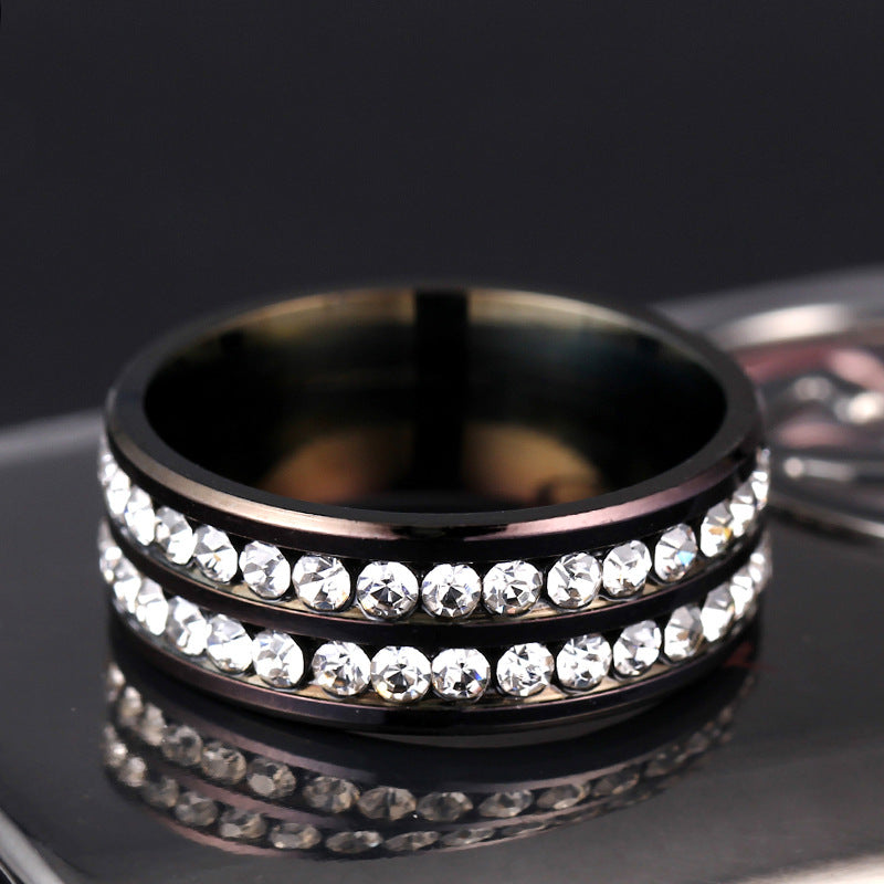Bague simple strass