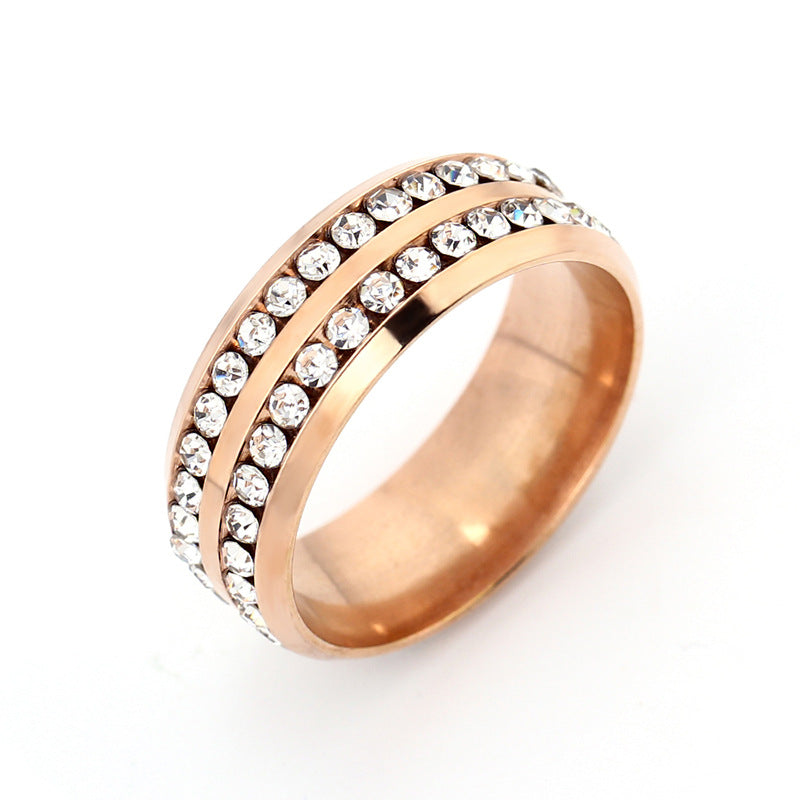 Bague simple strass