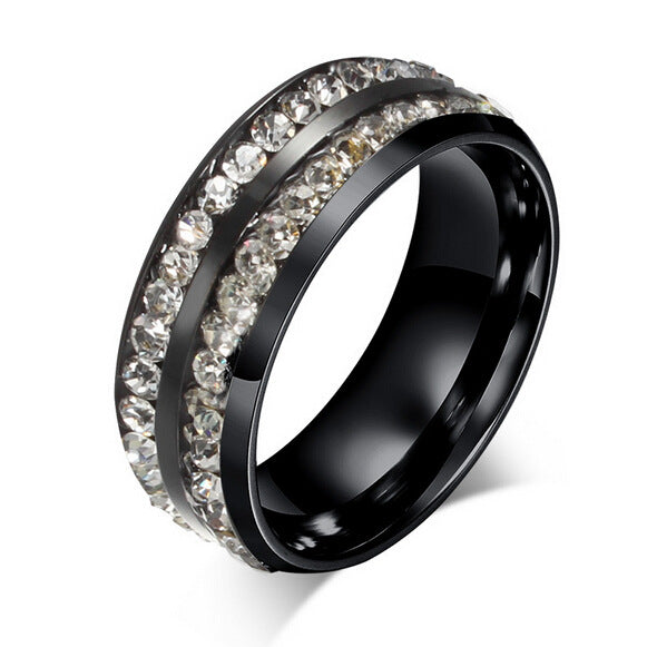 Bague simple strass