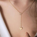 Collier coeur double