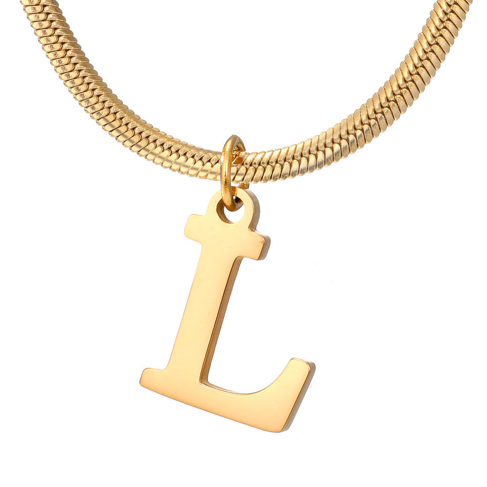 Collier initial épuré