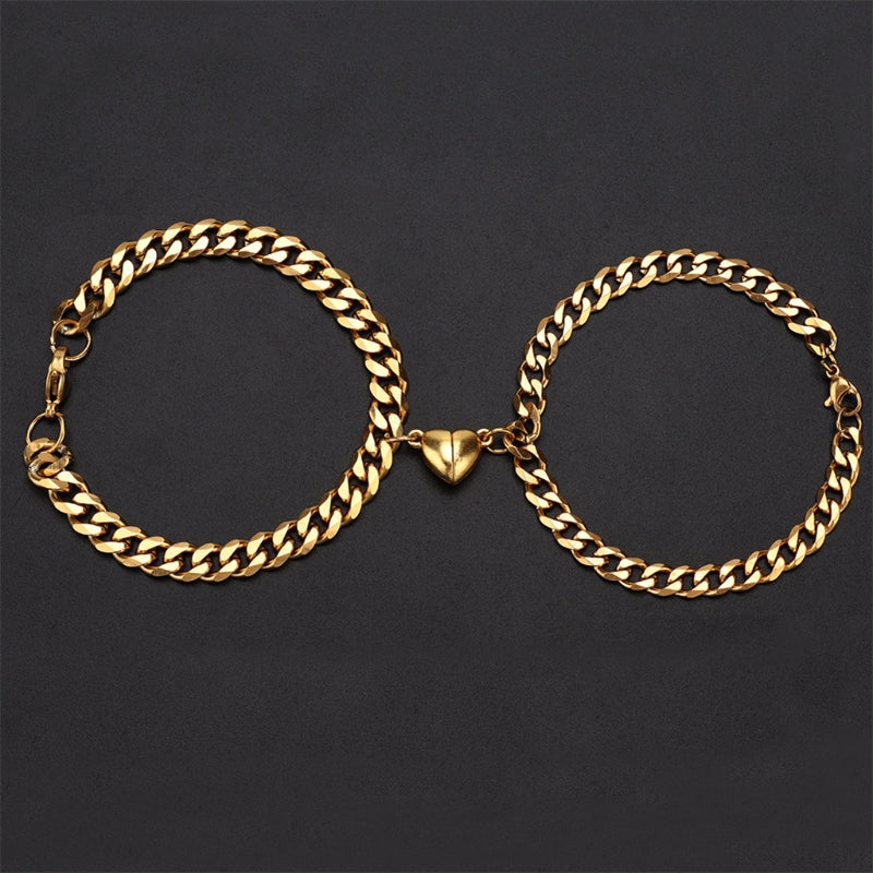 Bracelet cœur magnétique (2 pcs)