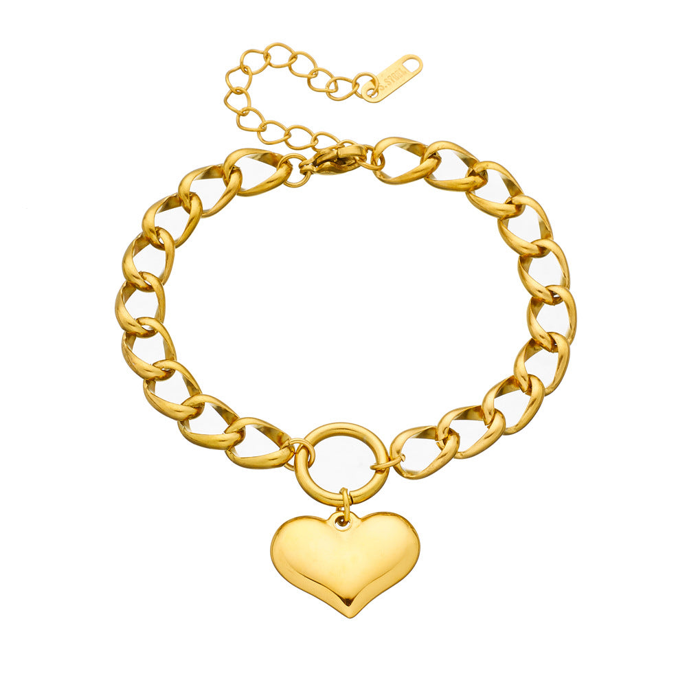 Bracelet pendentif cœur