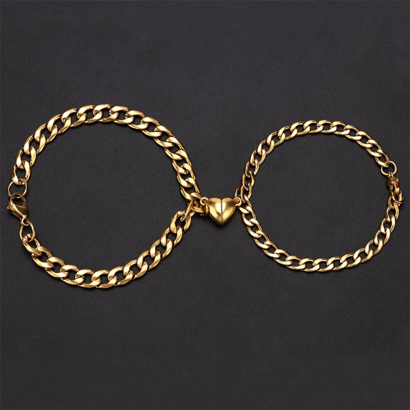 Bracelet cœur magnétique (2 pcs)