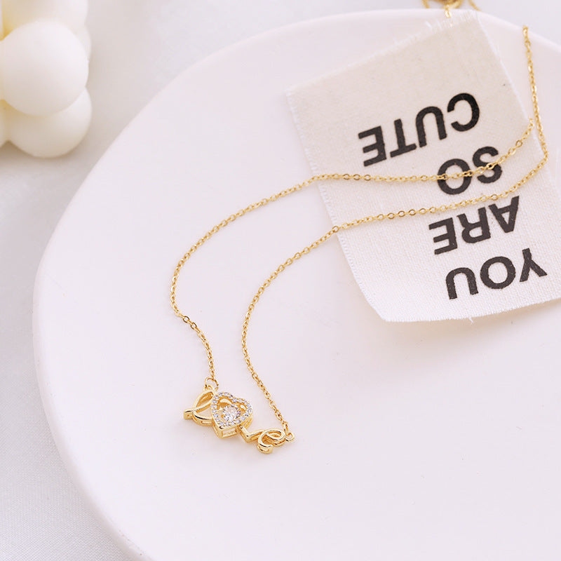 Collier coeur "love"