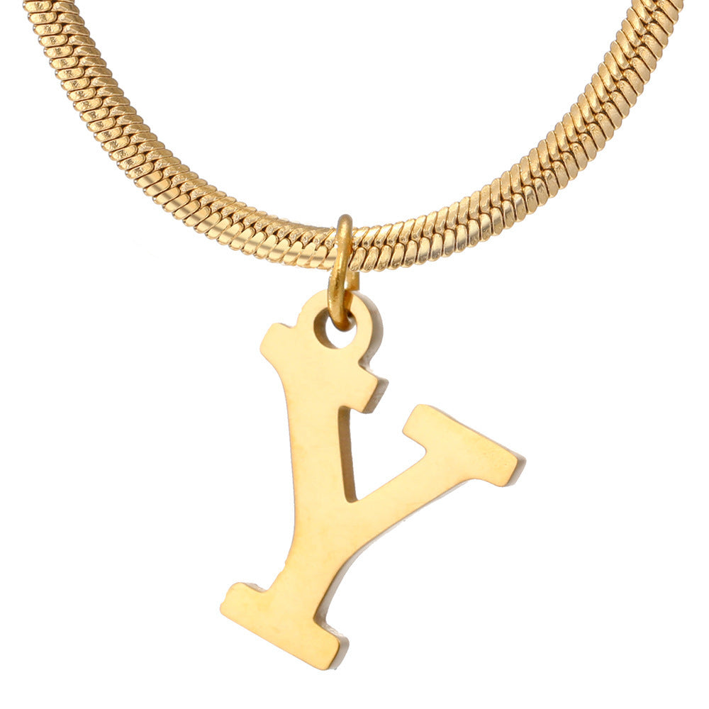 Collier initial épuré