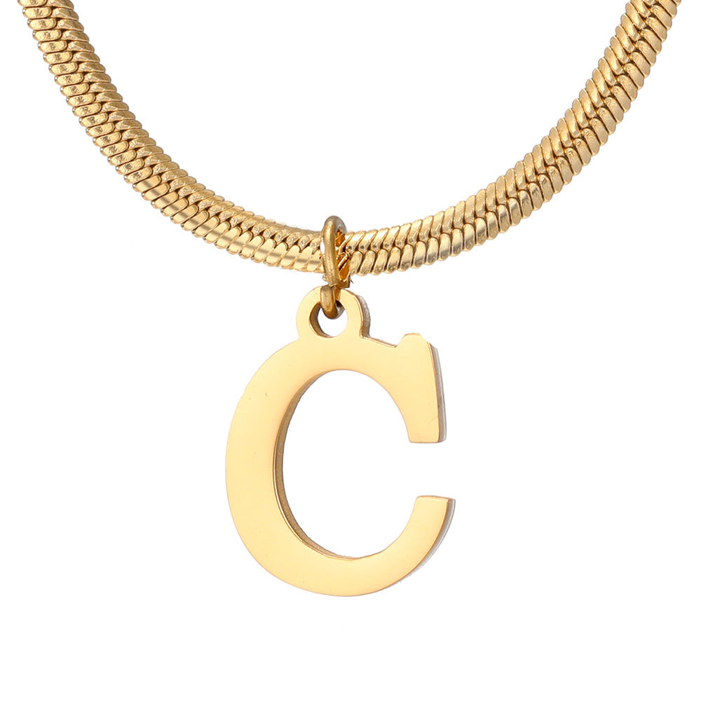 Collier initial épuré