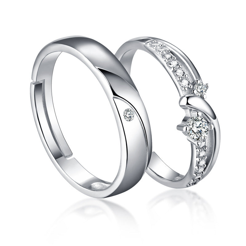 Bagues couple ARGENT ajustable