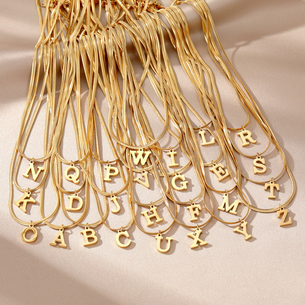 Collier initial épuré