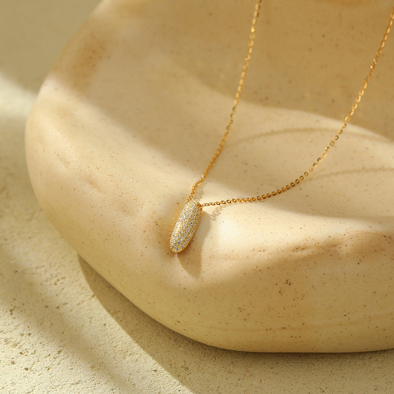 Collier initiale diamants