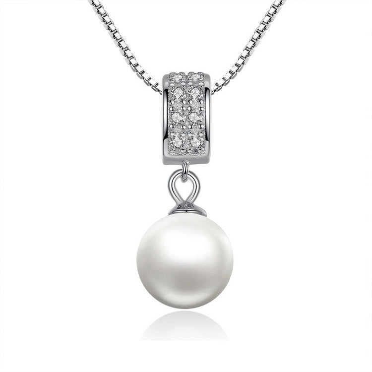 Collier ARGENT perle
