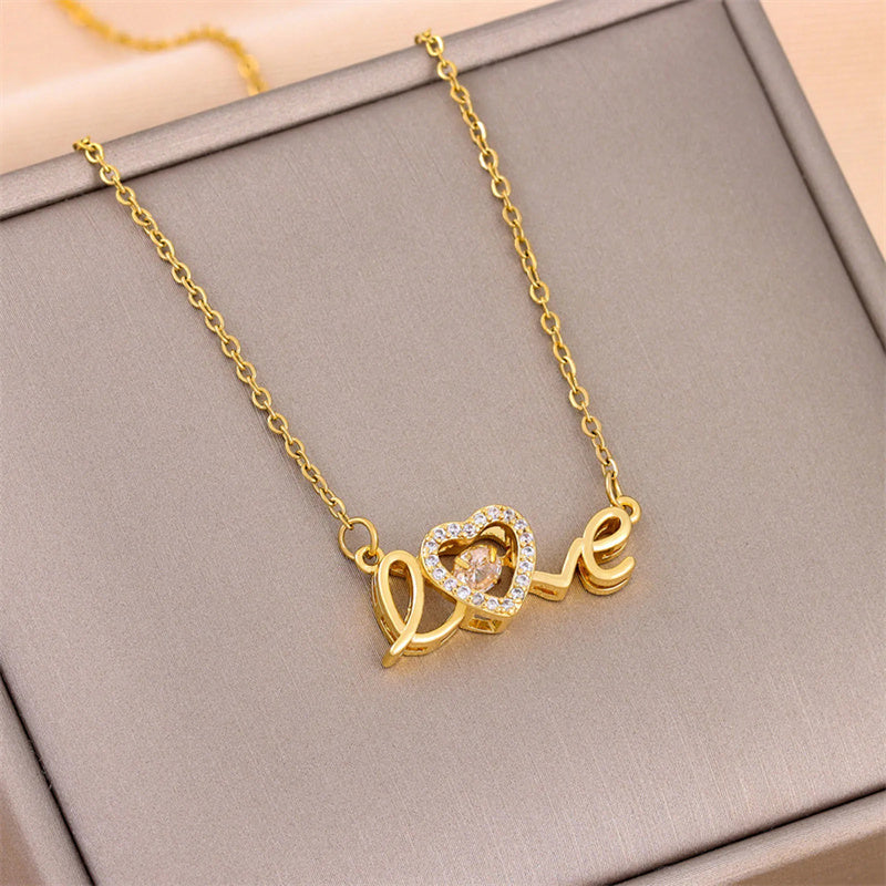 Collier coeur "love"