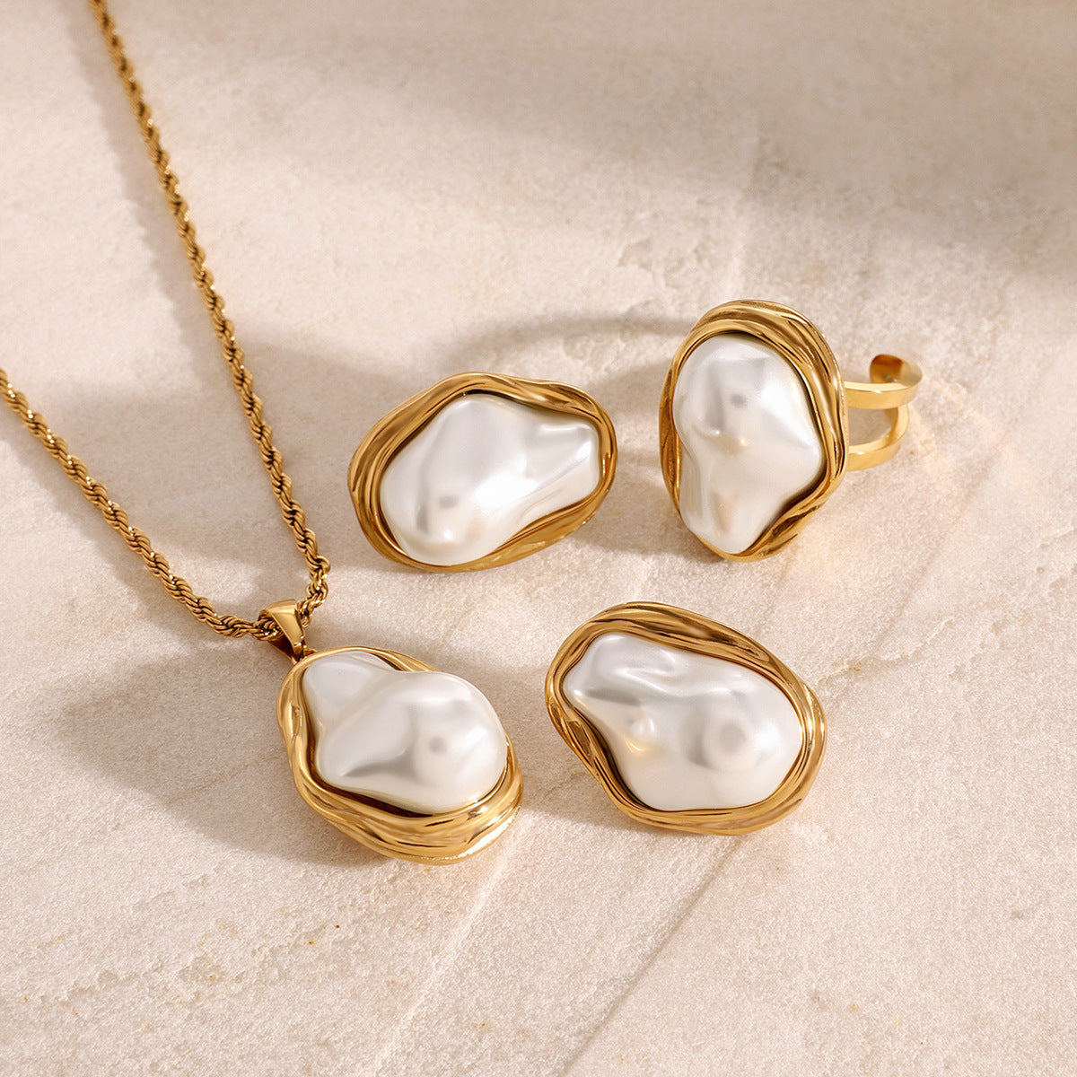 Ensemble "Perle nacrée"