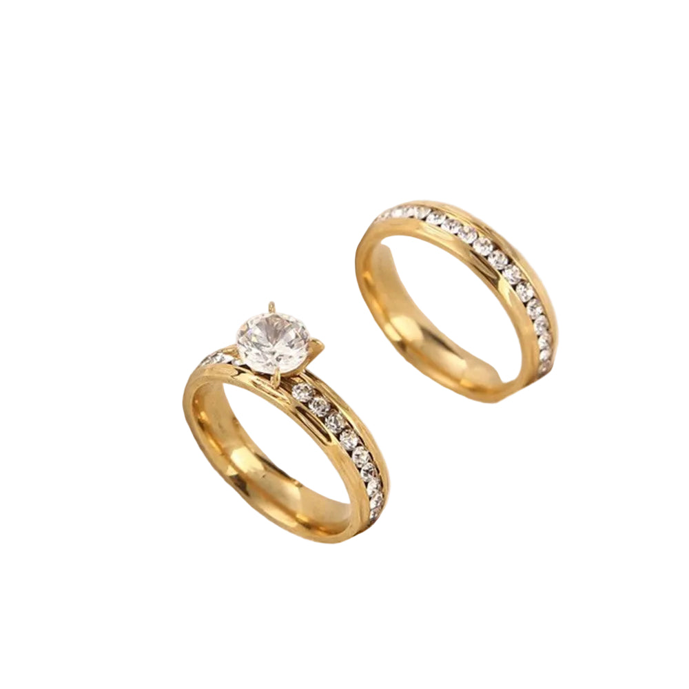 Bague double femme (2 pcs)
