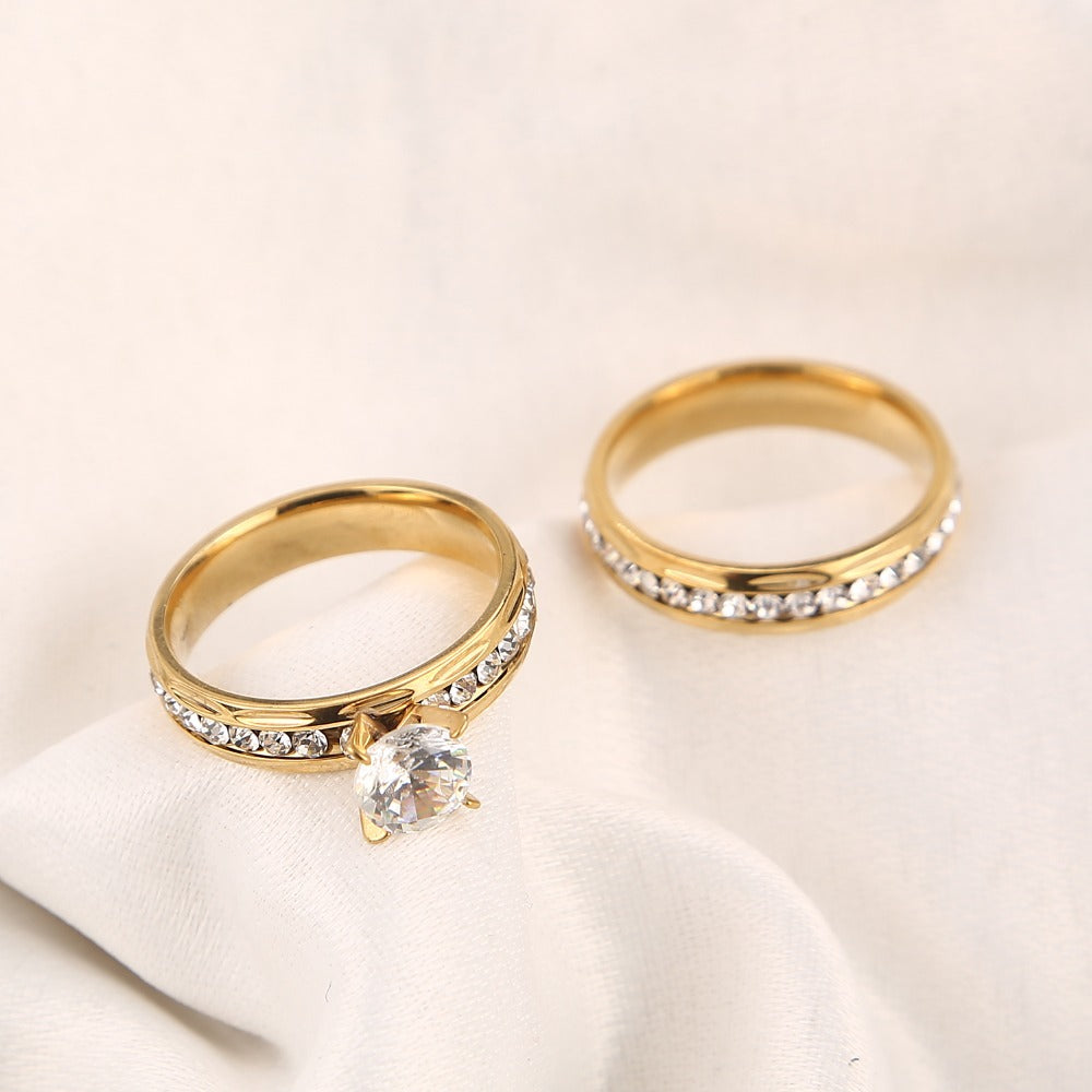 Bague double femme (2 pcs)