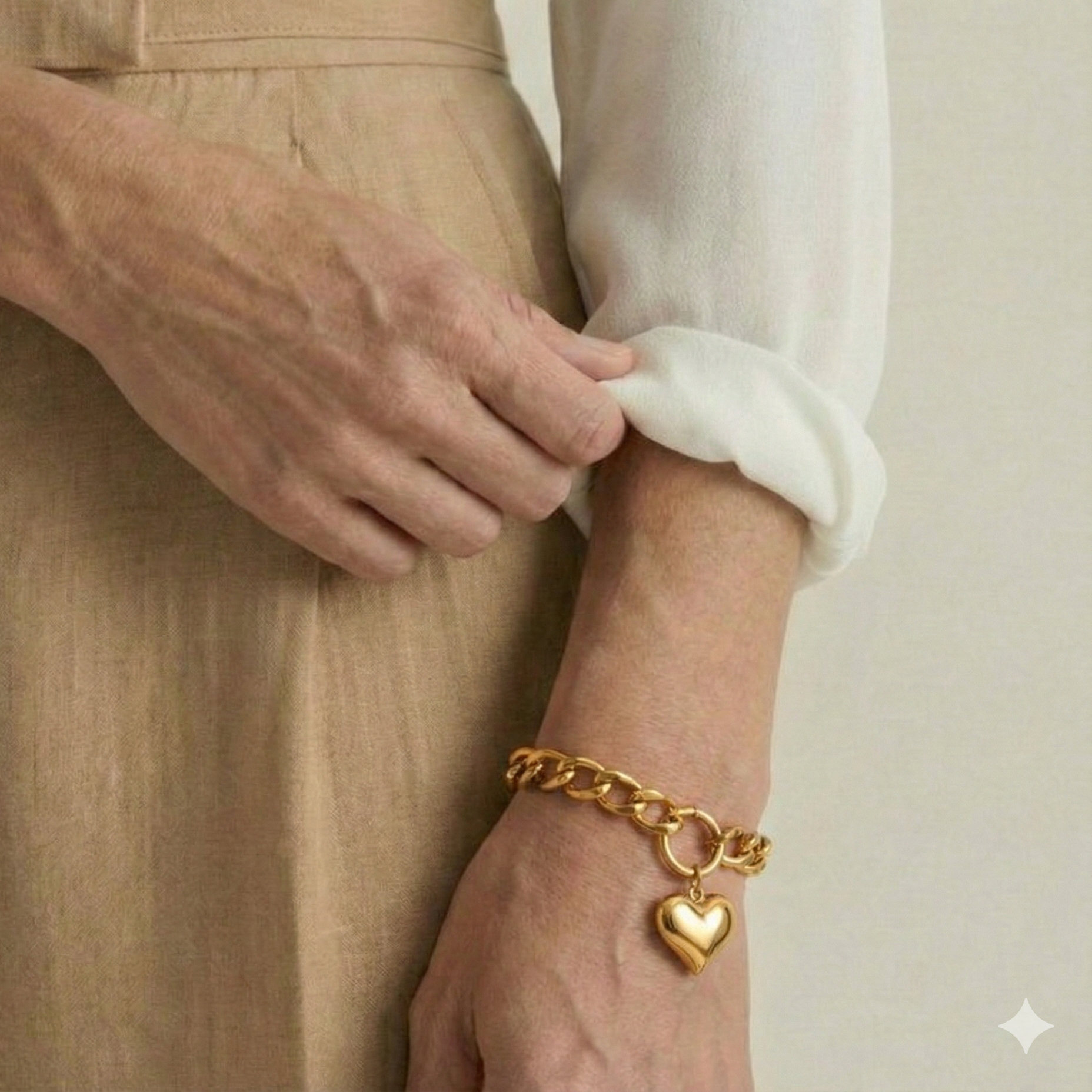 Bracelet pendentif cœur