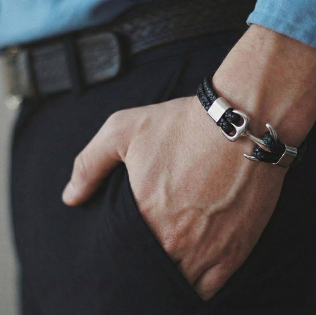 Bracelet corde ancre