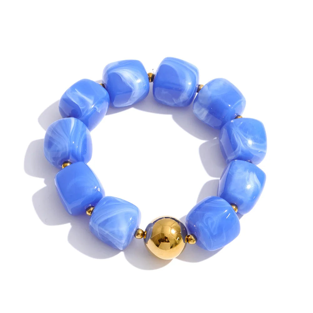 Collier et bracelet perles Silvia