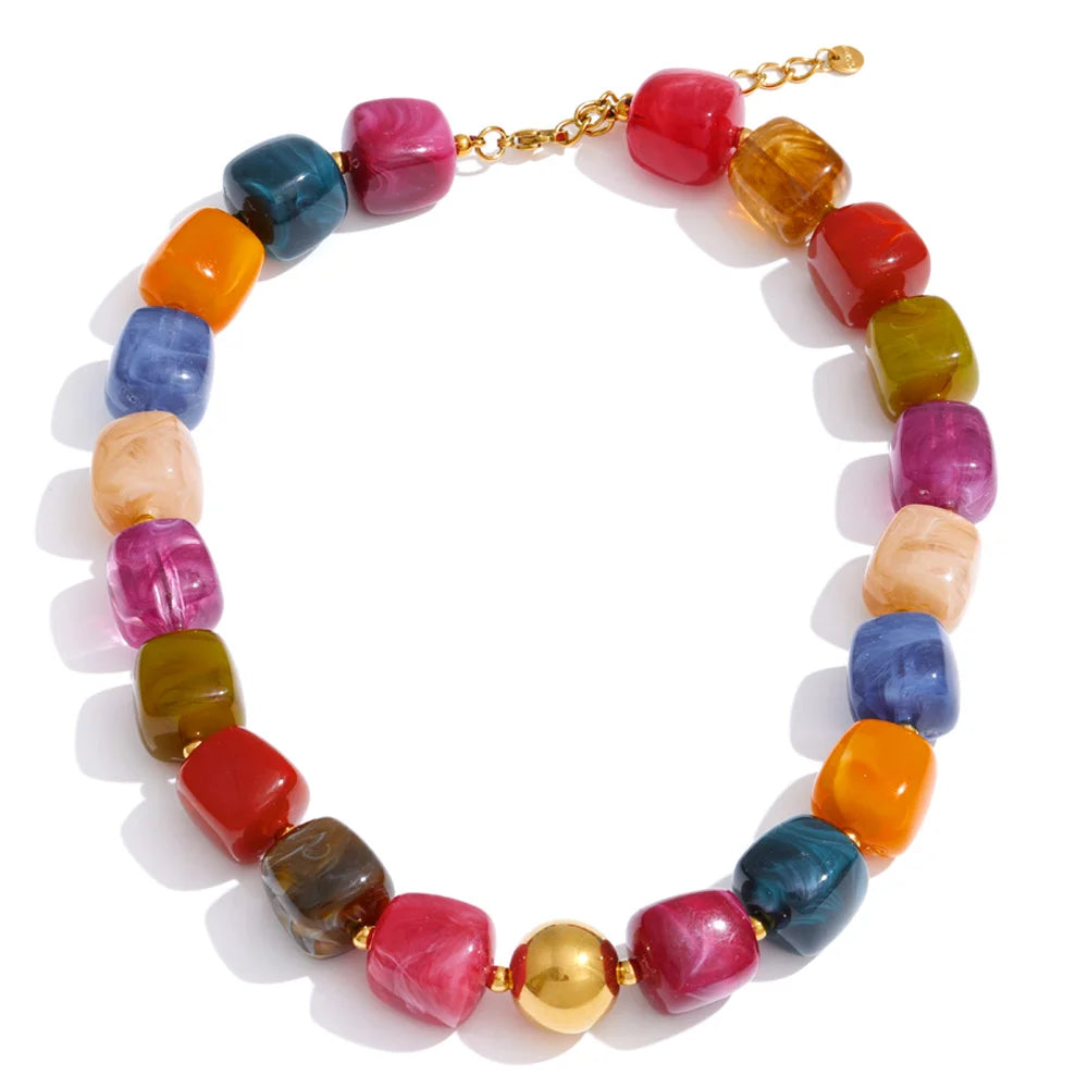 Collier et bracelet perles Silvia