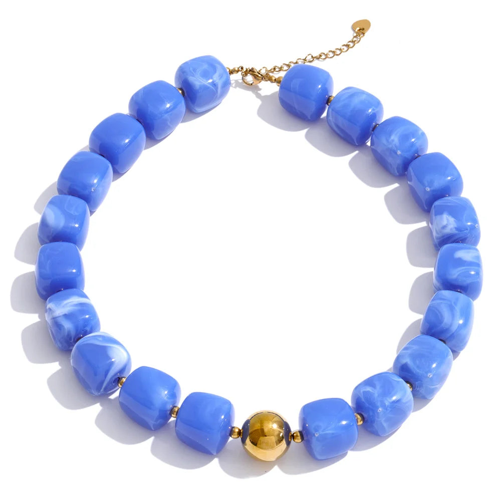 Collier et bracelet perles Silvia