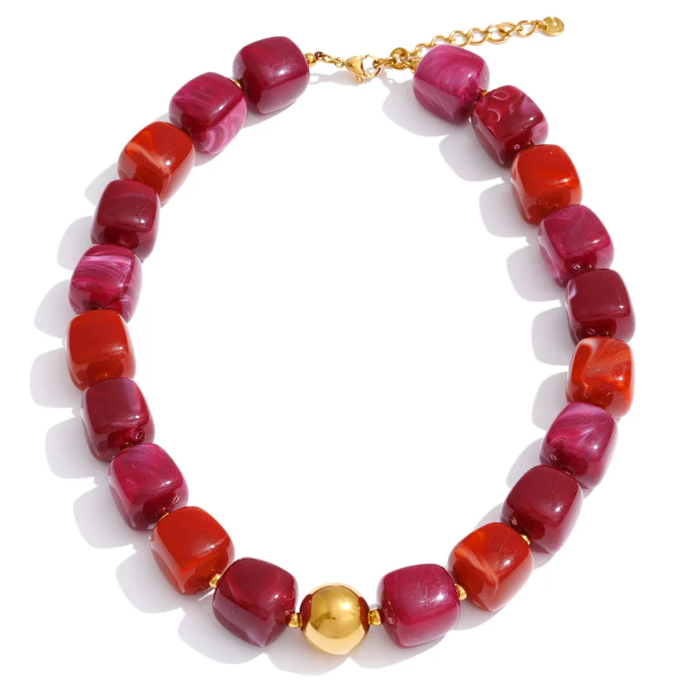 Collier et bracelet perles Silvia