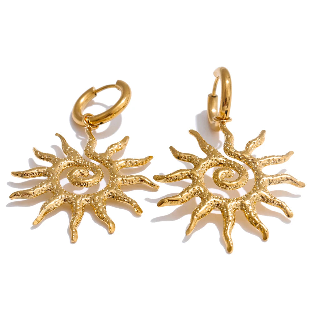 Collier & boucles d'oreilles sun Lila