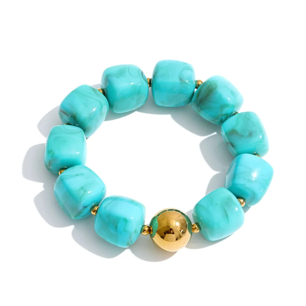 Collier et bracelet perles Silvia