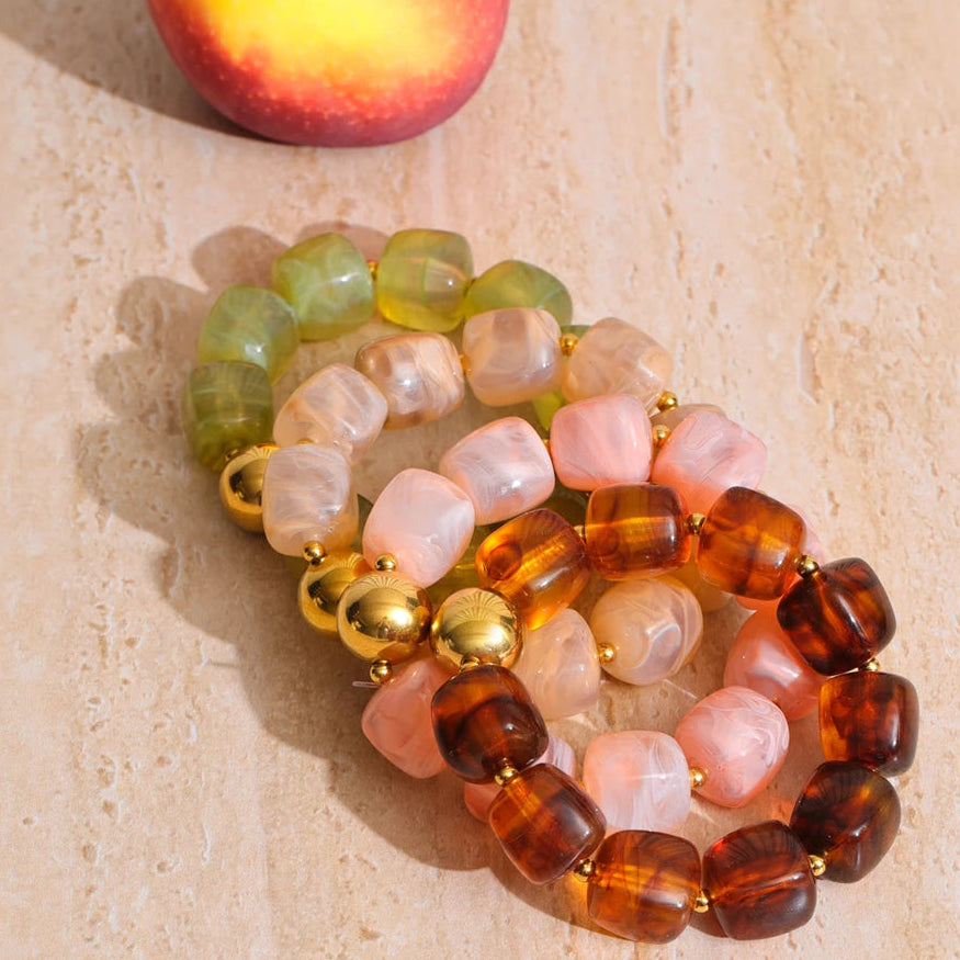 Collier et bracelet perles Silvia