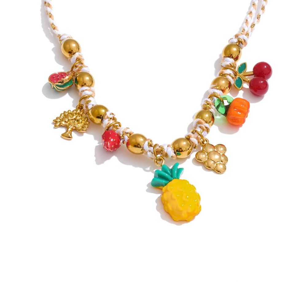 Collier breloques Licia