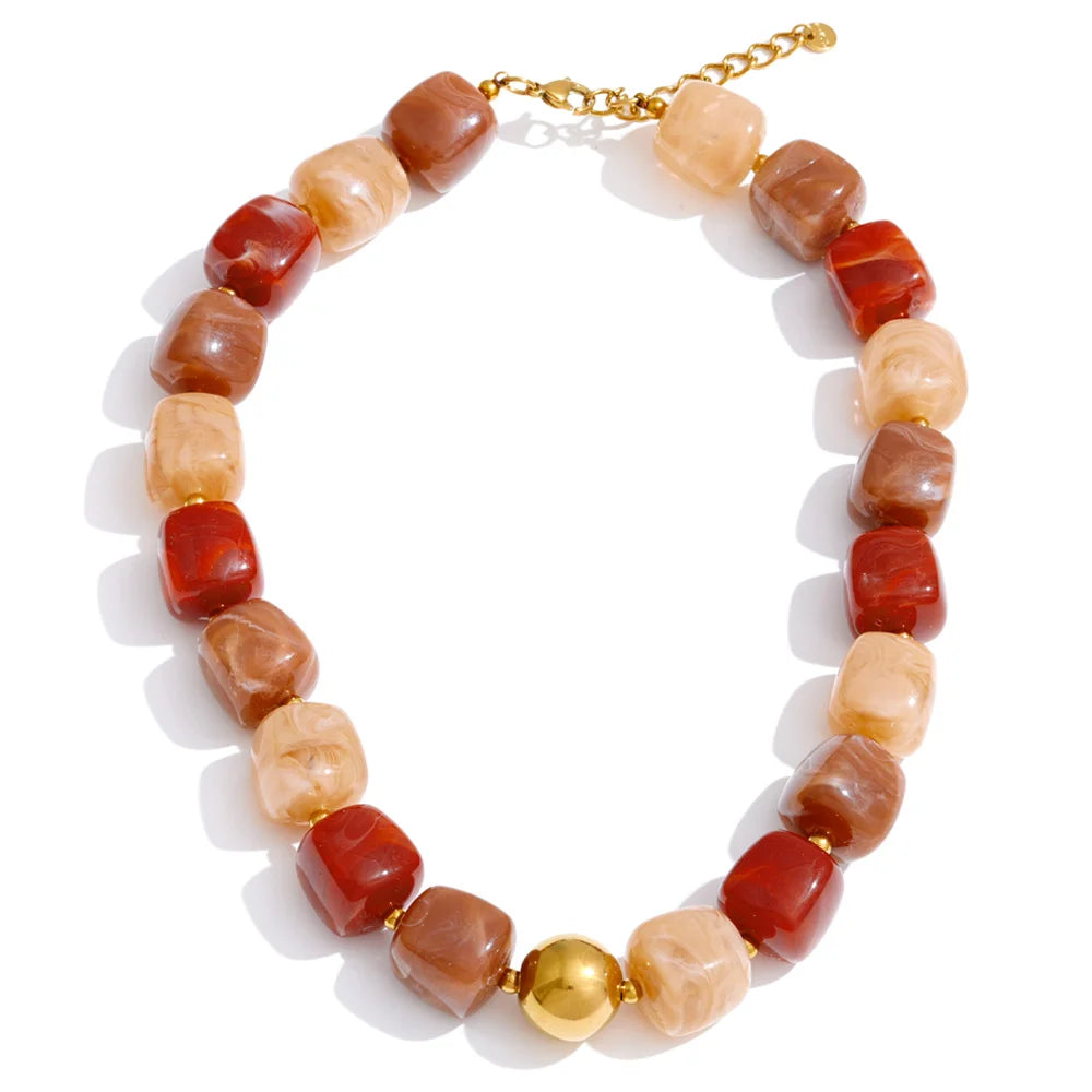 Collier et bracelet perles Silvia