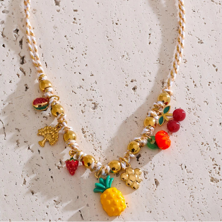 Collier breloques Licia