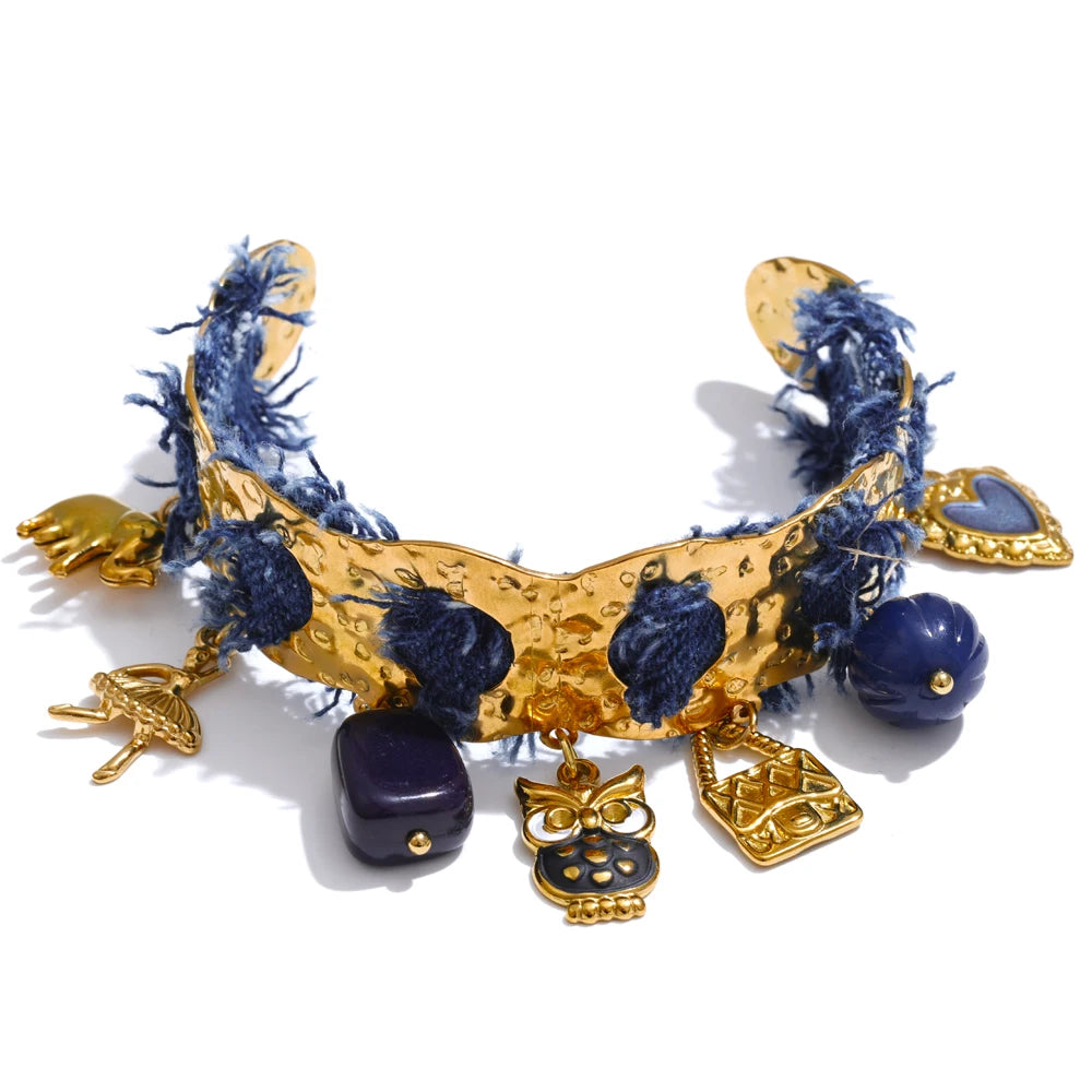 Collier & jonc Tissu Olivia