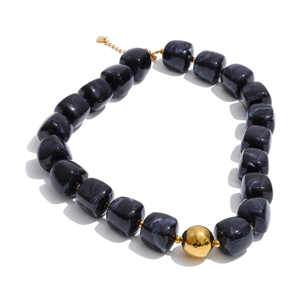 Collier et bracelet perles Silvia