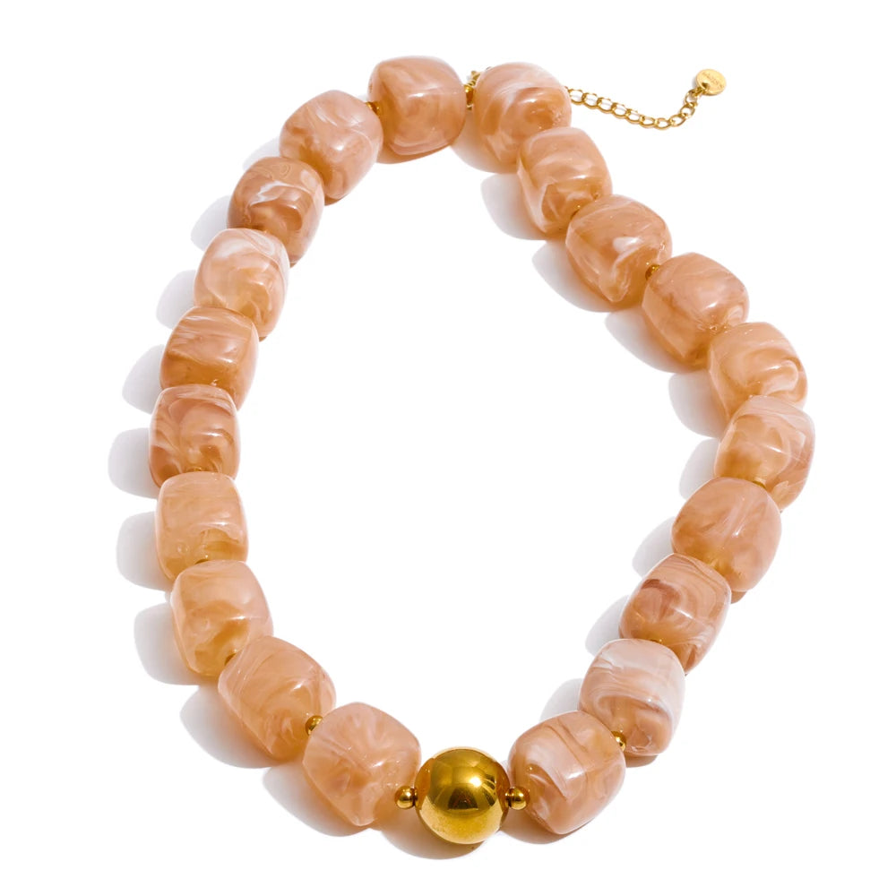 Collier et bracelet perles Silvia