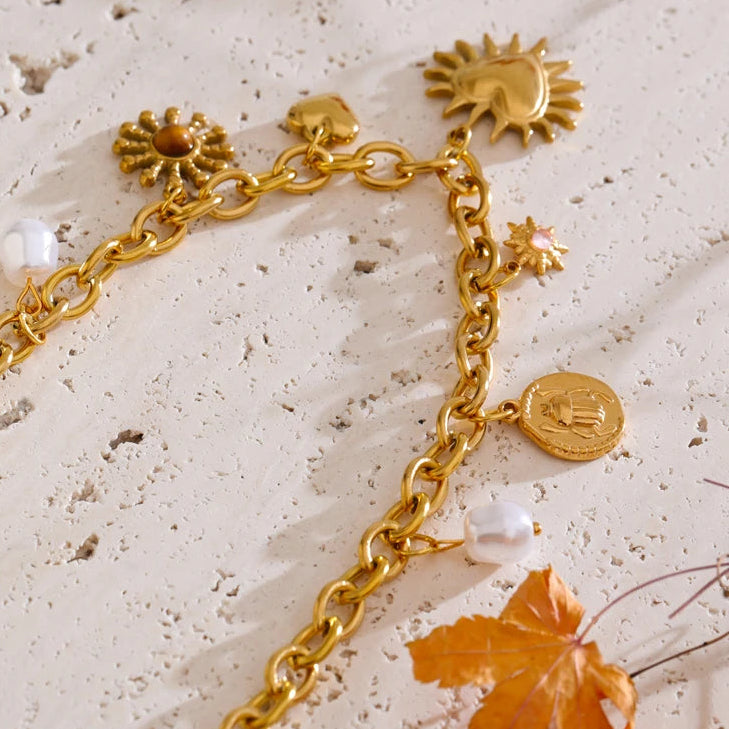 Collier breloque sun