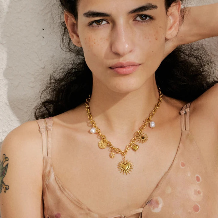 Collier breloque sun