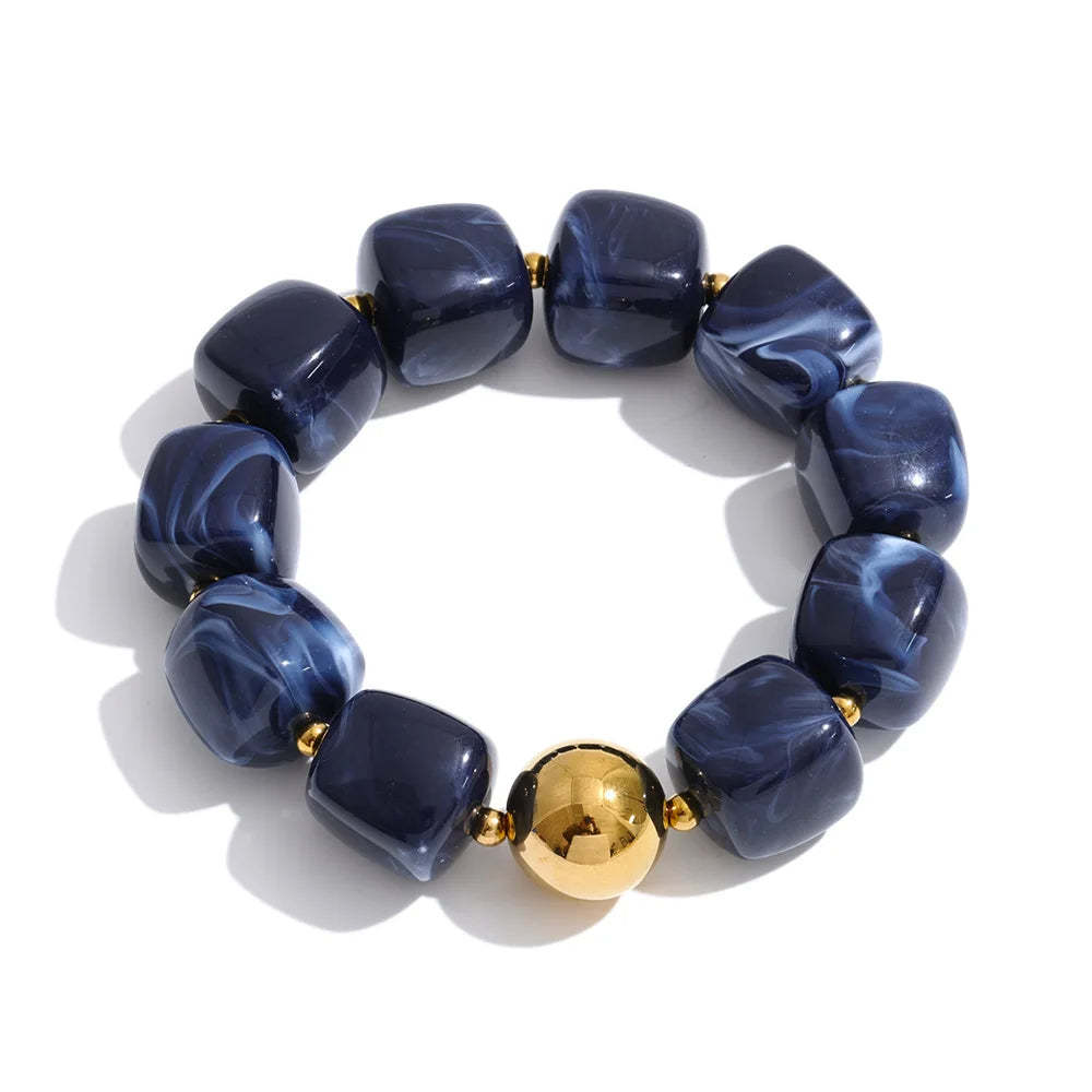 Collier et bracelet perles Silvia