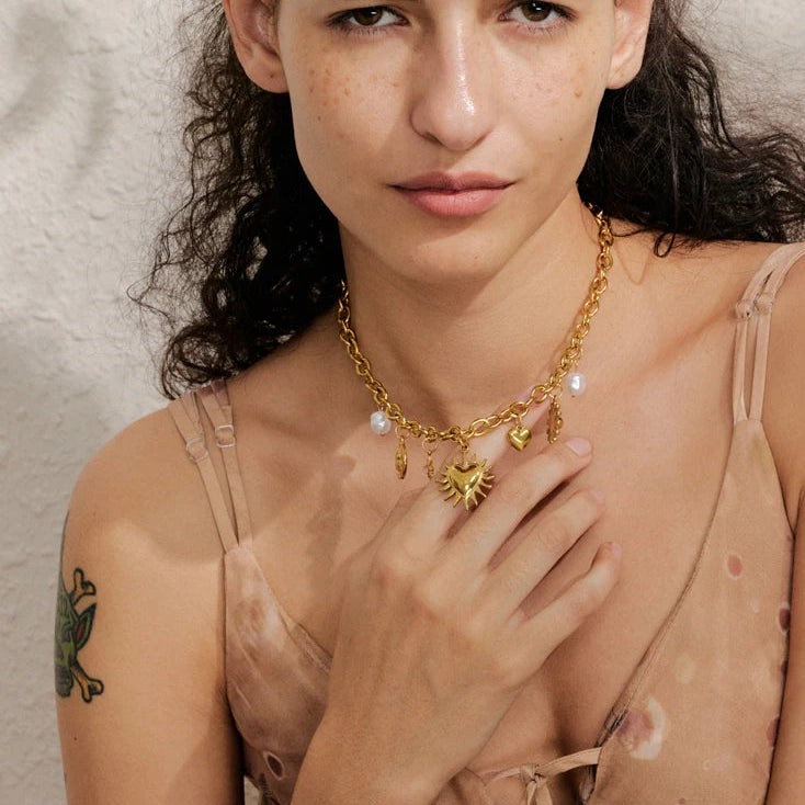 Collier breloque sun