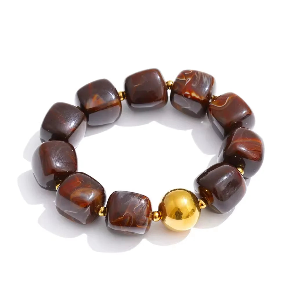 Collier et bracelet perles Silvia