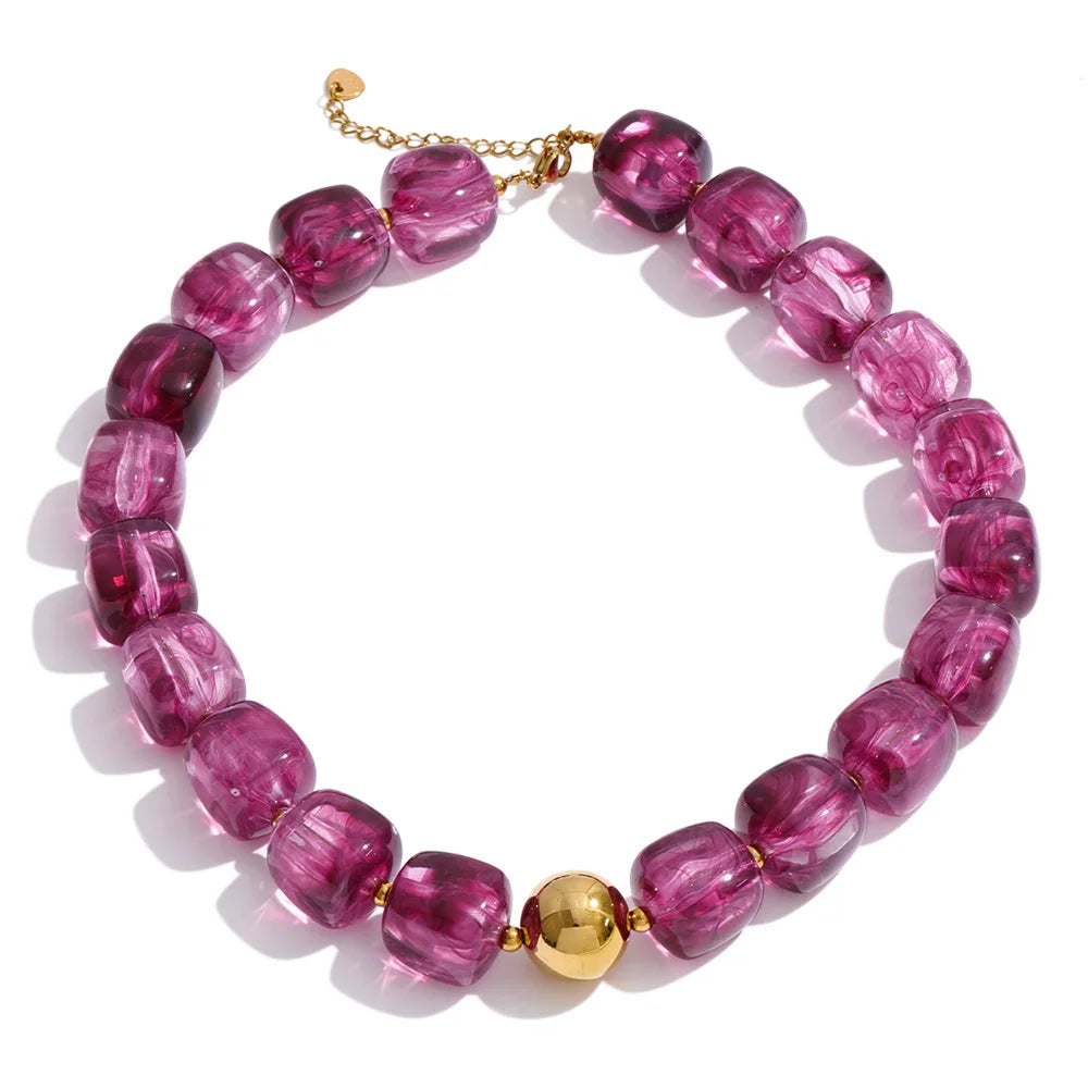 Collier et bracelet perles Silvia