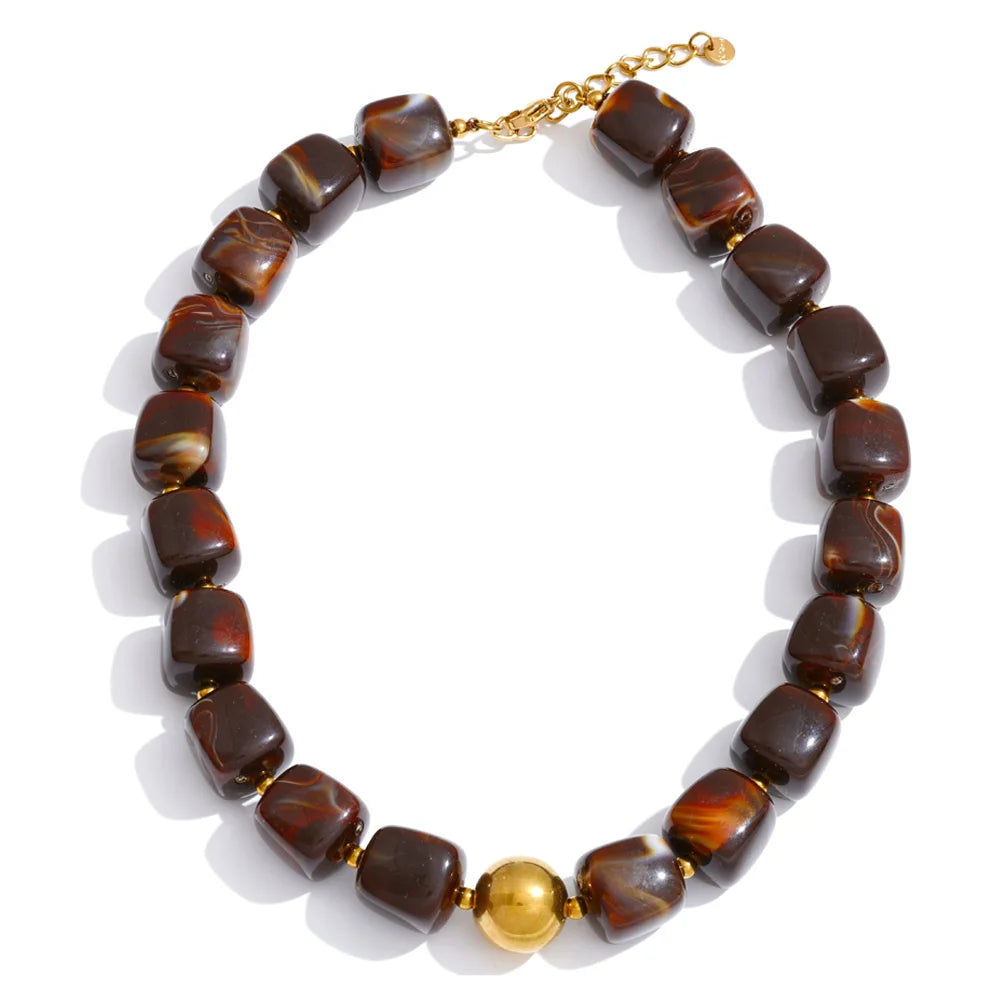 Collier et bracelet perles Silvia