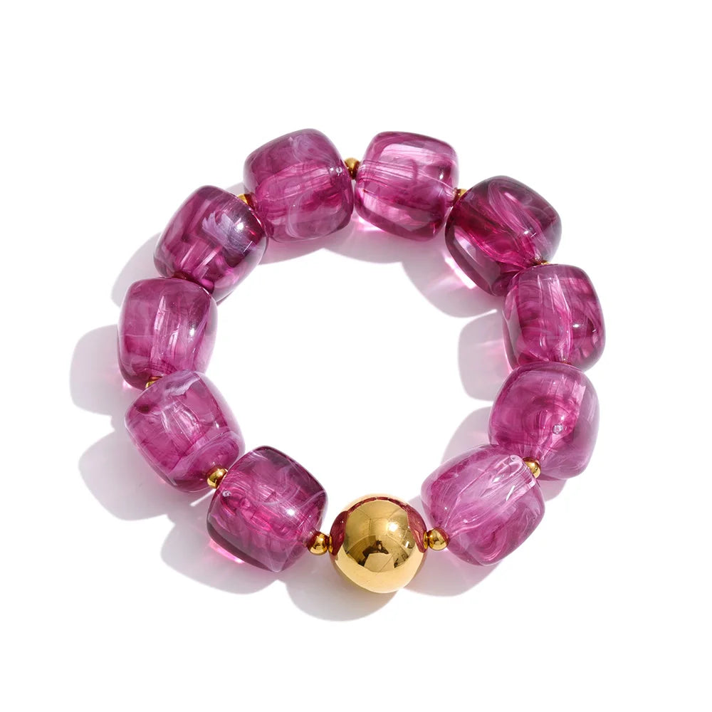 Collier et bracelet perles Silvia