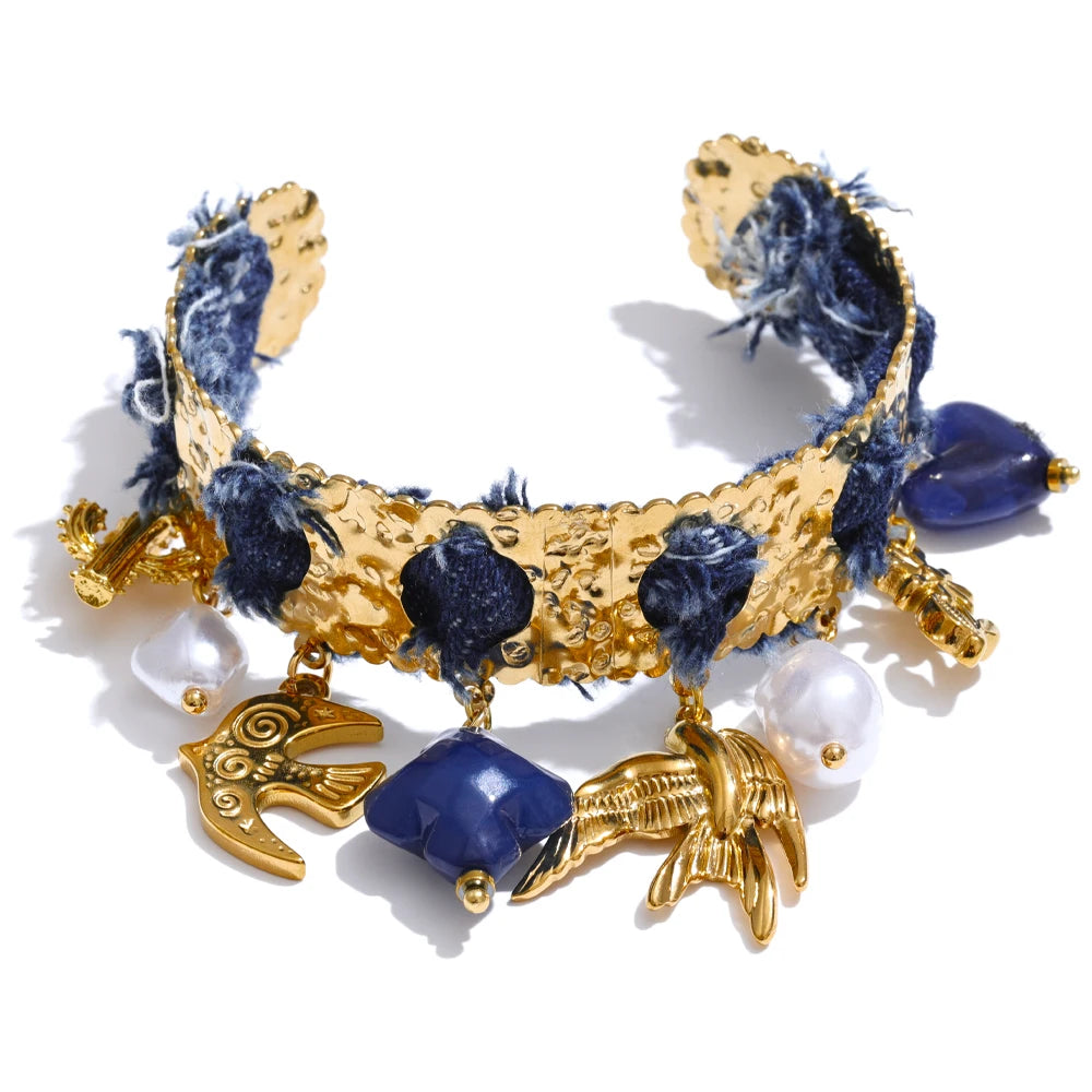 Collier & jonc Tissu Olivia