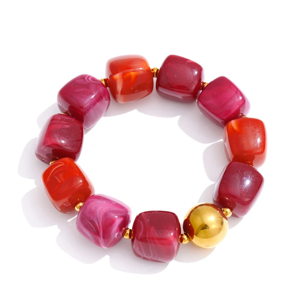 Collier et bracelet perles Silvia