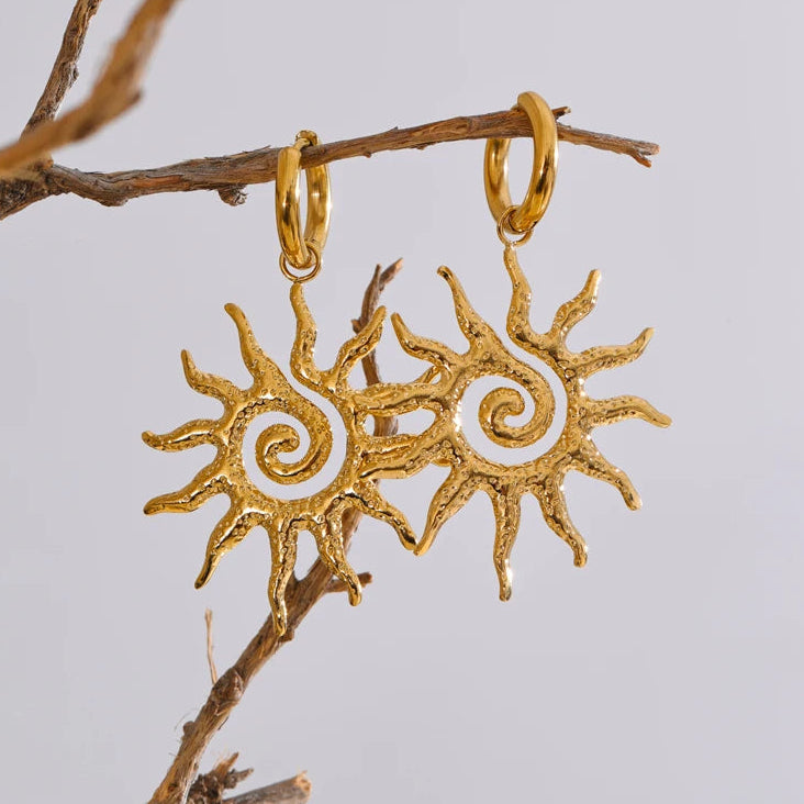 Collier & boucles d'oreilles sun Lila