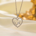 Collier coeur diamant