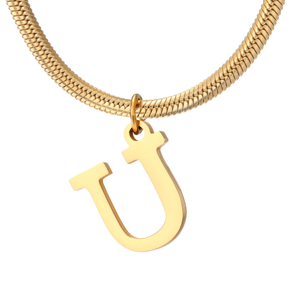 Collier initial épuré