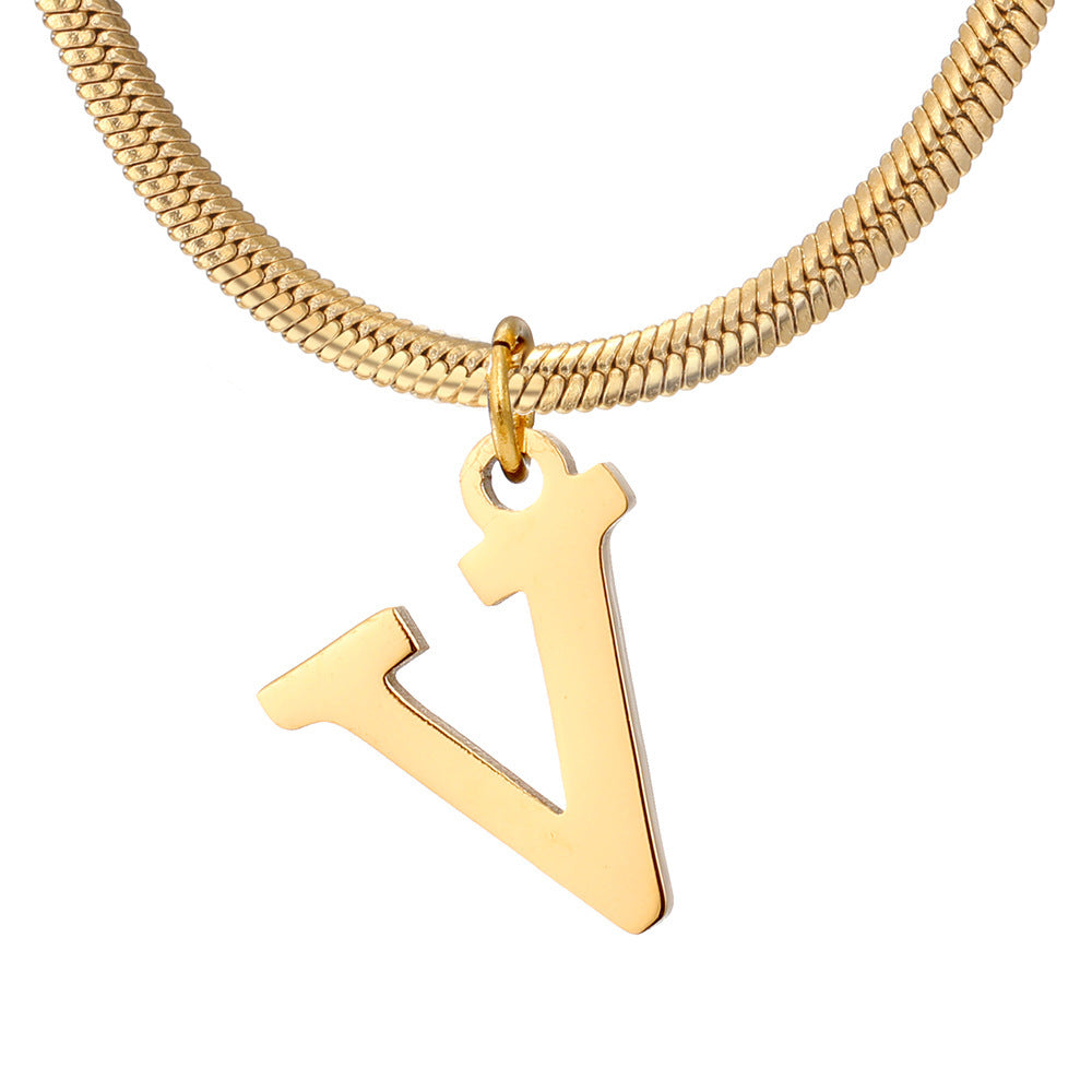 Collier initial épuré